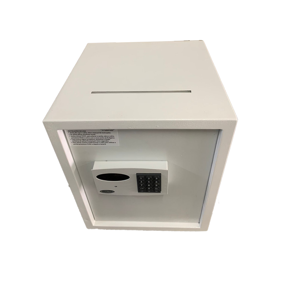 Cofre Eletrônico Digital Sistema de Retardo de Abertura Gold Safe - Boca de Lobo