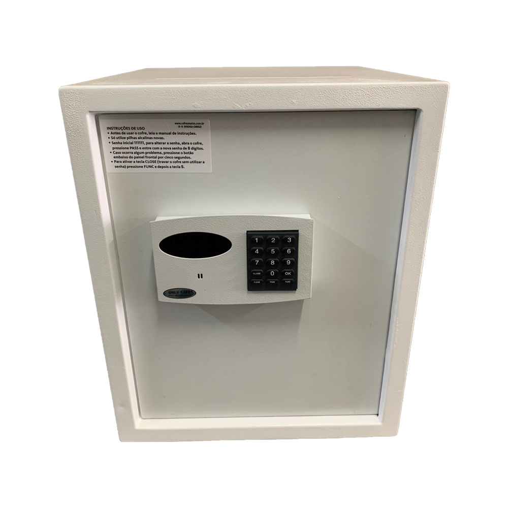 Cofre Eletrônico Digital Sistema de Retardo de Abertura Gold Safe - Boca de Lobo