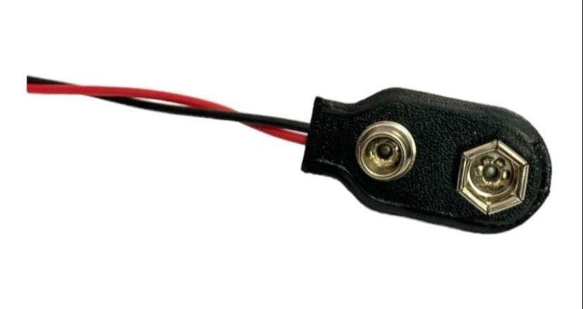 Suporte para 6 pilhas com conector de 9v