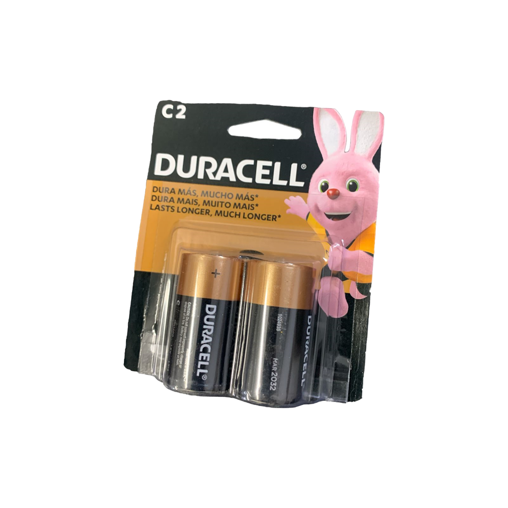 Pilhas Duracell tamanho C Média